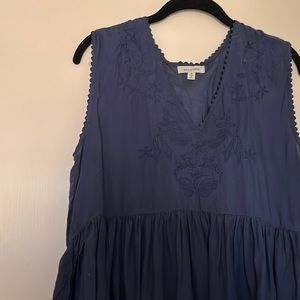 Max Studio Blue Top